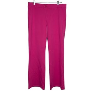 Betabrand Womens XL Pink Boot Cut Dress Pant Yoga Pants